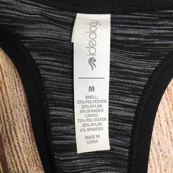 Ideology Black Low Impact Racerback Sports Bra Size Medium - Picture 5 of 6